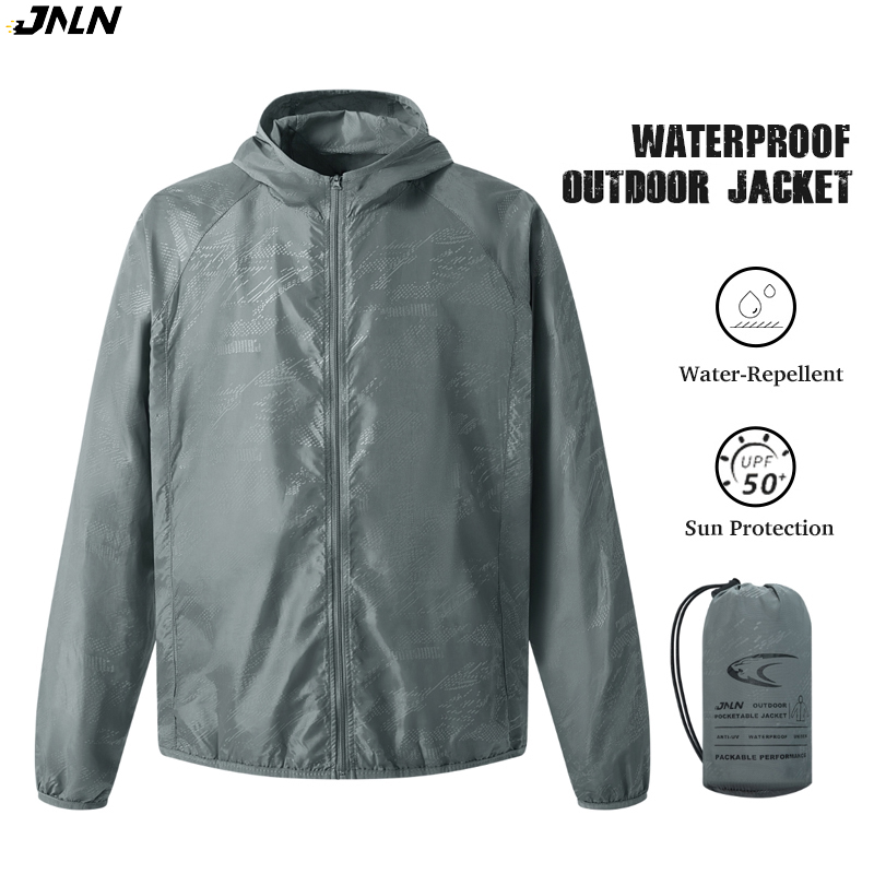 Women'S Fashion Rain Jacket - JNLN erkek kadın Su Geçirmez yürüyüş
