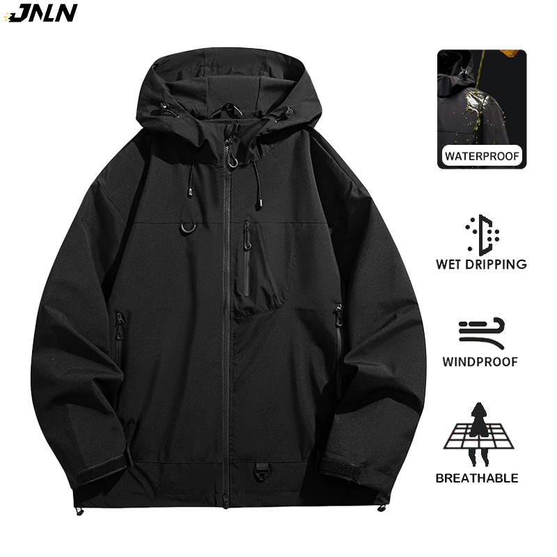Women'S Fashion Rain Jacket - JNLN Unisex Su Geçirmez Rüzgarlık Açık