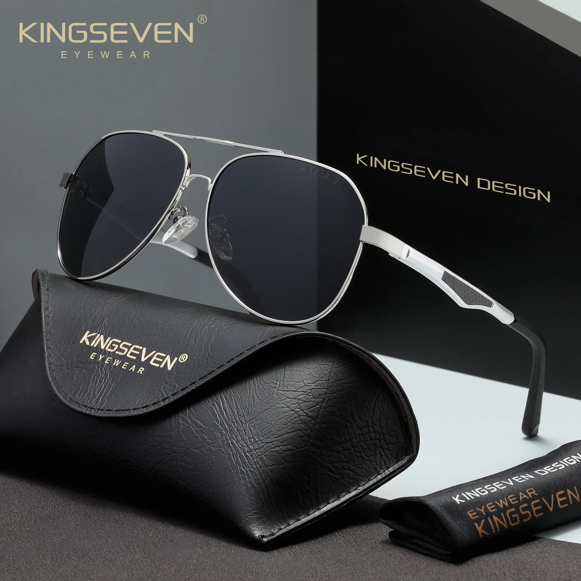 Women'S Fashion Eyeglass Frames - KINGSEVEN Kadın Erkek Pilot Tatil Güneş