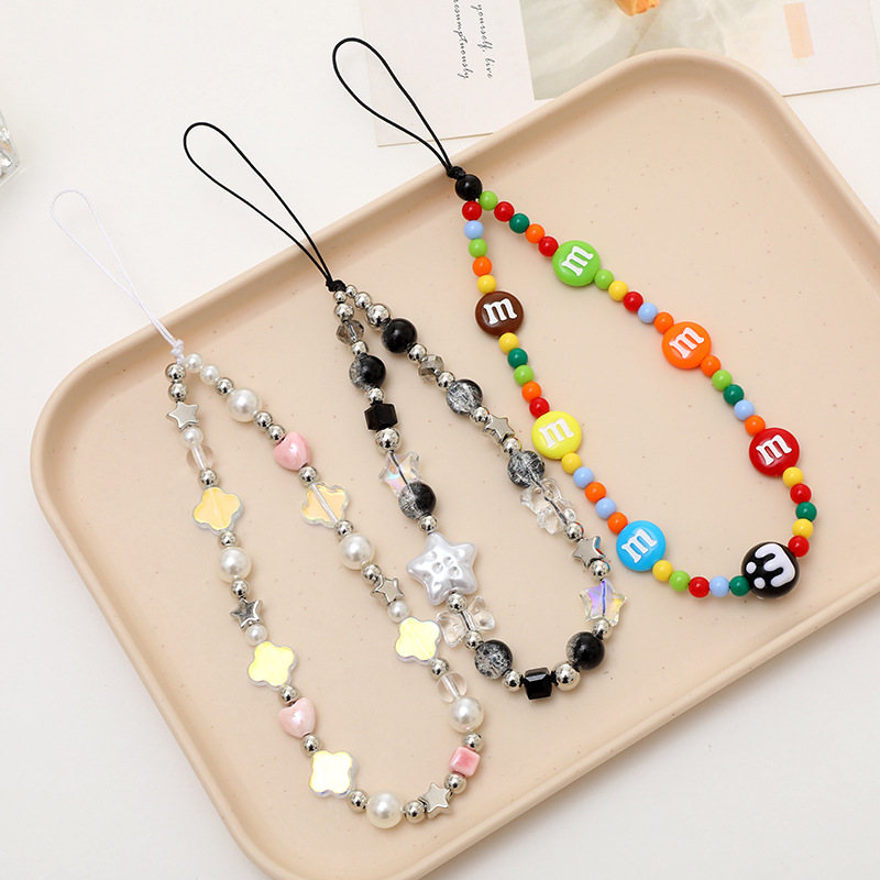 Fashion Women Picture - Trendy İnci Çiçekler Yıldız Aşk Telefon