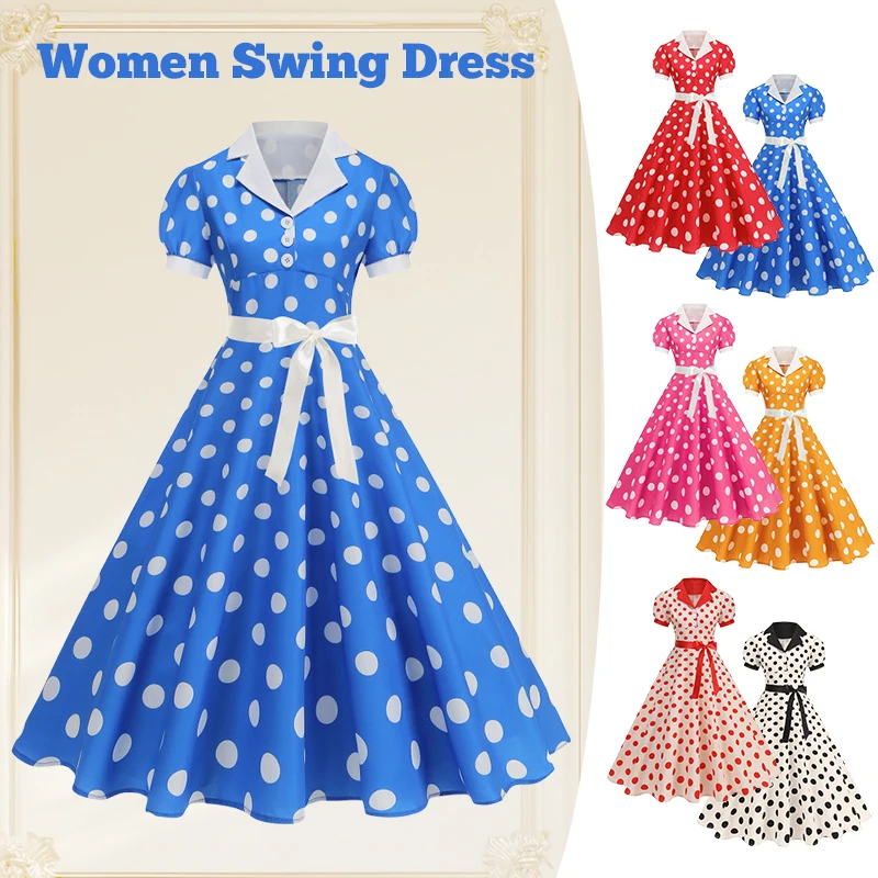 Vintage Puantiyeli Yazlık Elbi - Women'S Fashion In The 1950S incelemesi ve fiyatı