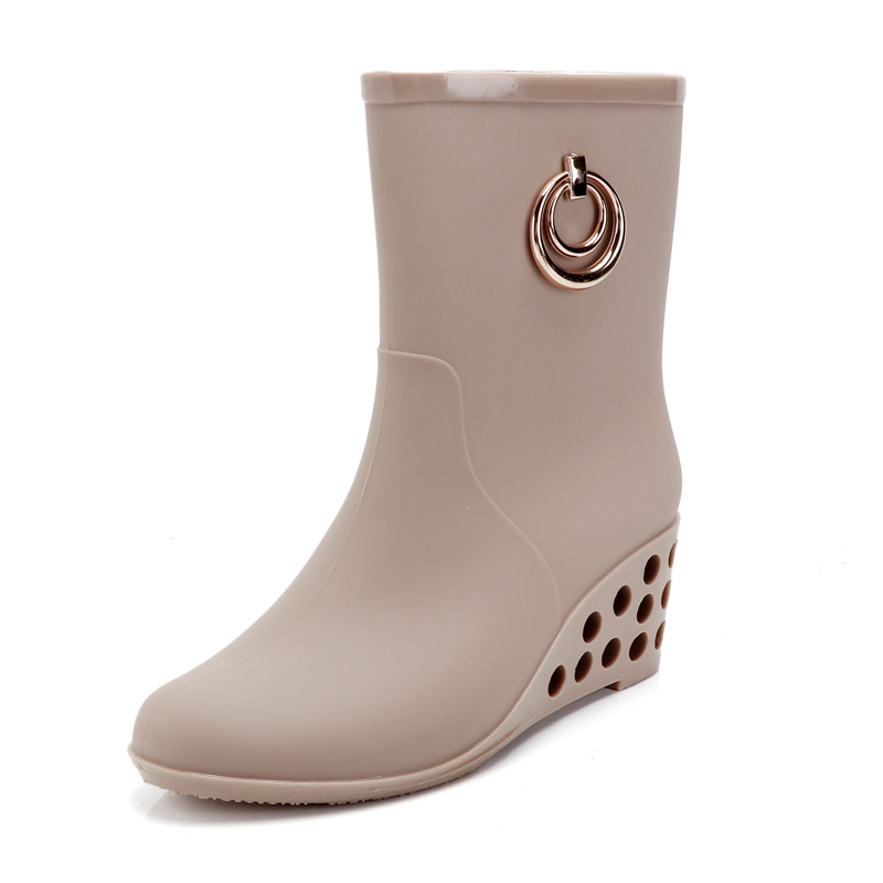 Moda kama topuk yağmur çizmele - Women'S Fashion Gumboots incelemesi ve fiyatı