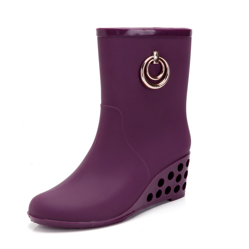 Moda kama topuk yağmur çizmele - Women'S Fashion Gumboots incelemesi ve fiyatı