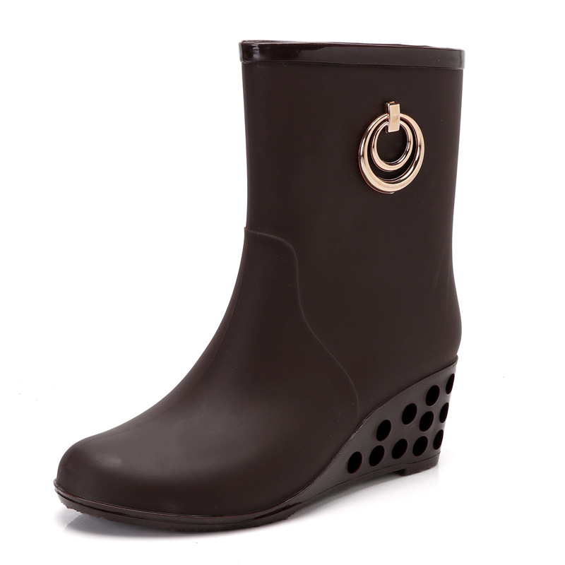 Moda kama topuk yağmur çizmele - Women'S Fashion Gumboots incelemesi ve fiyatı